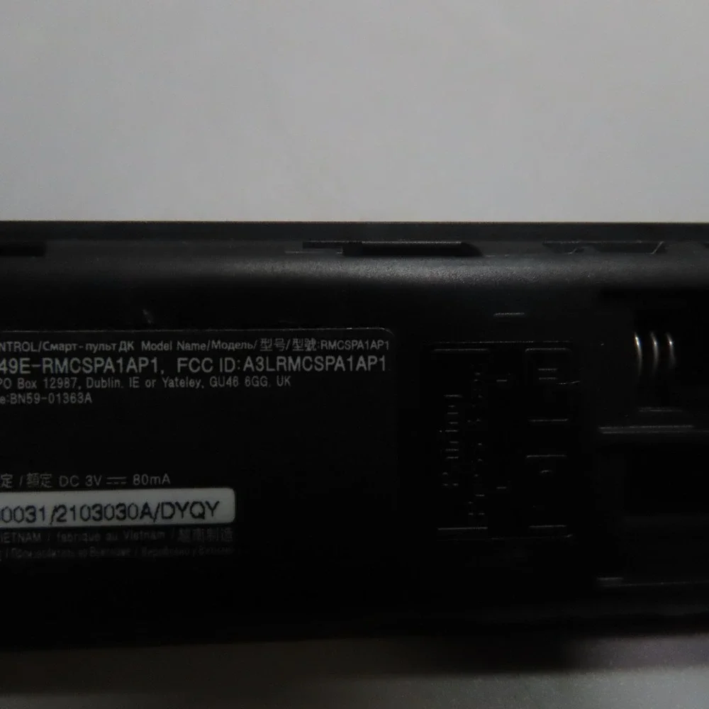 Samsung 649E-RMCSPA1AP1 Remote Control‎ Battery Powered Black FREE SHIP